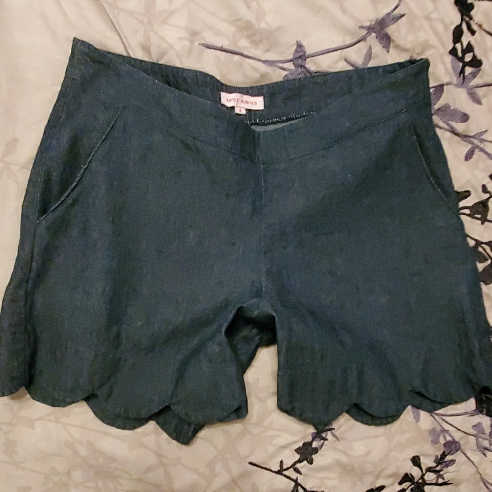 Kayce Hughes side zipper petal shorts